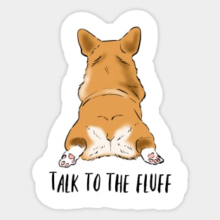 Funny Corgi, Corgi Butt, Cute Corgi, Corgi Gift Sticker